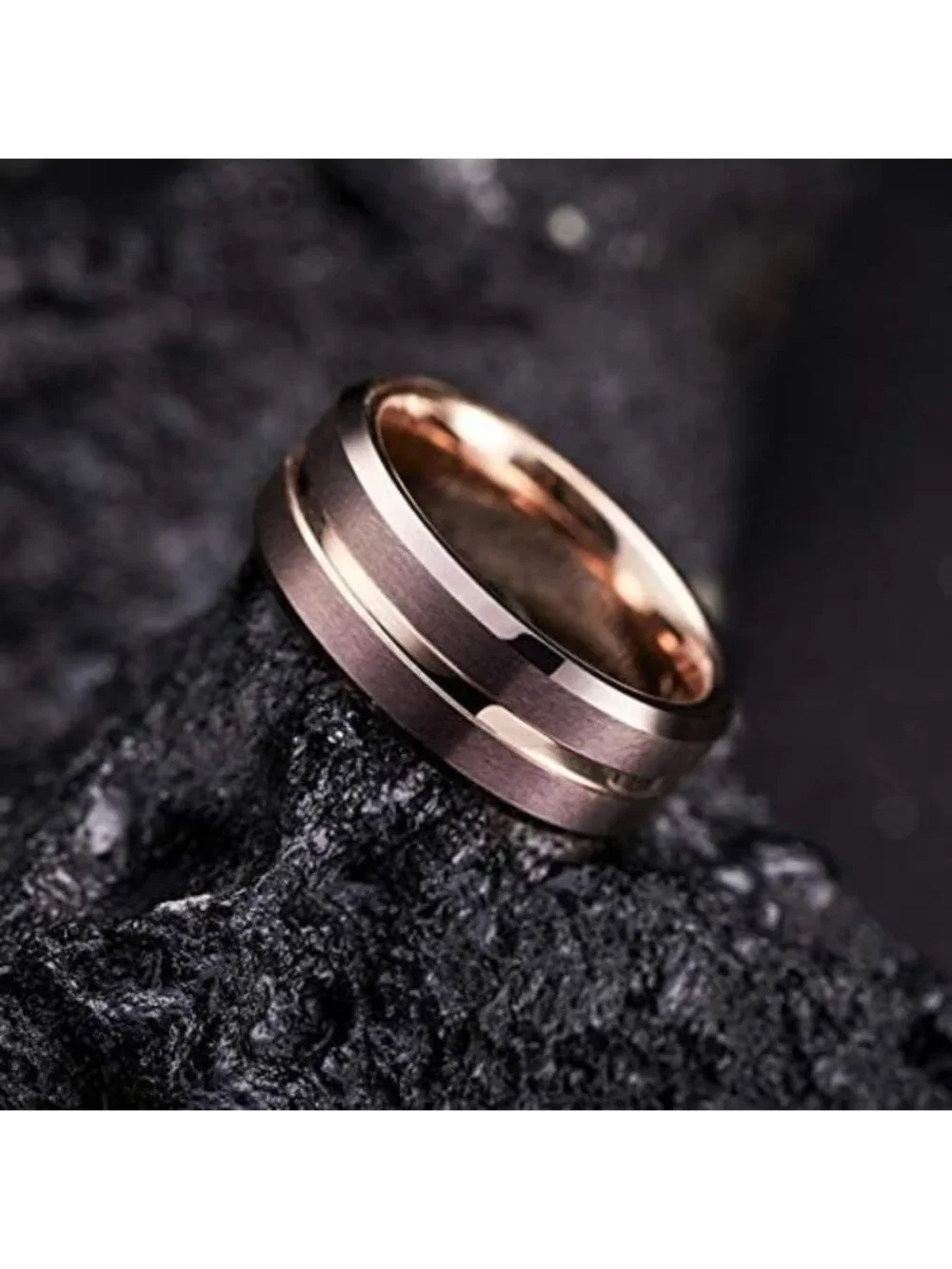 Men's Tungsten Carbide Wedding Band, Sizes 4-16, Durable, Stylish